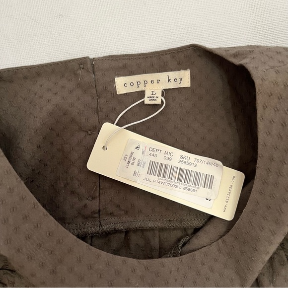 Copper Key Ruffle Top NWT - Picture 4 of 9